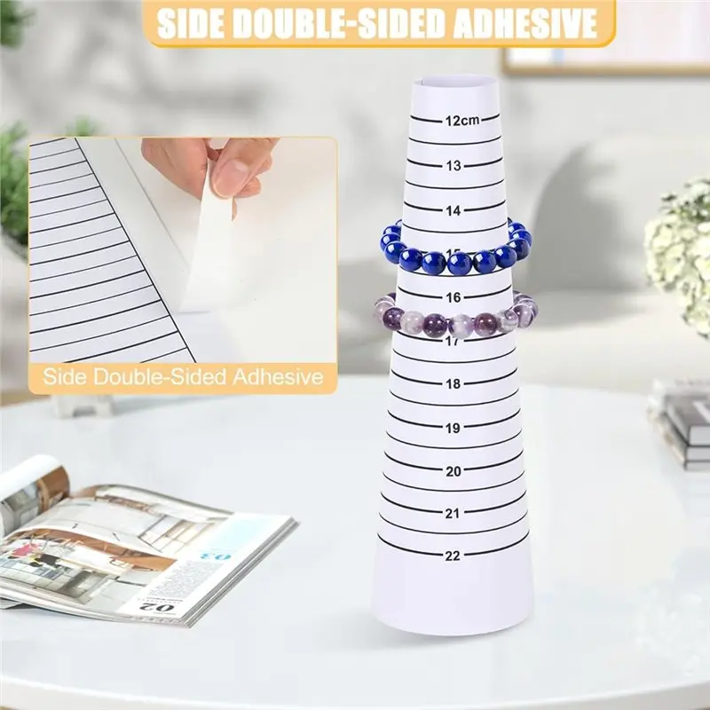 

Набор измерительных инструментов для браслета VEHO (4 шт.), оправки для размеров браслета из смолы (12-22 см), инструменты для размеров на запястье для изготовления ювелирных изделий