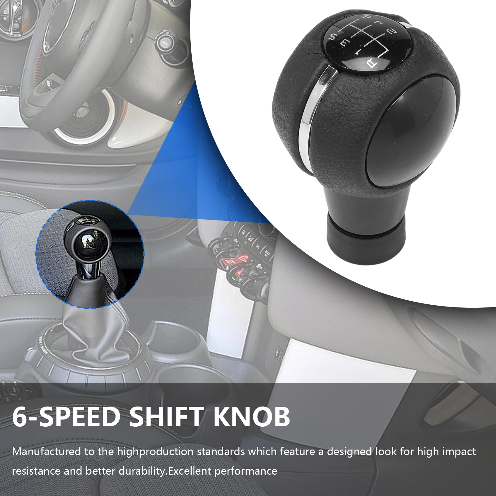 6 Speed Car Gear Knob Gear Lever for Mini F54 F55 F56 F57 F60 Gear Knob 6 Gears