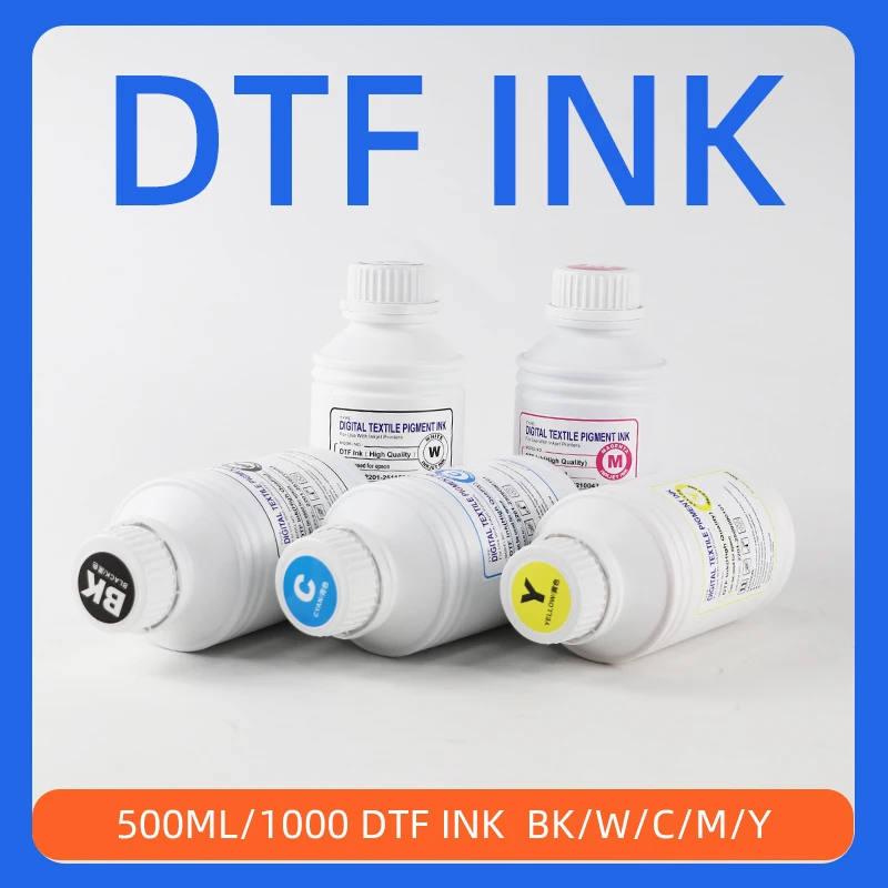 

DTF Ink 500ML Direct to Transfer Film Ink For Epson Print head DX5 DX7 i3200 4720 5113 XP600 TX800 L1800 1390 L805 DTF Printer