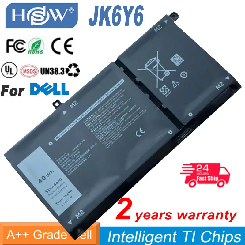 

Lapop Battery JK6Y6 For Dell Latitude 410 3510 Tystro 5300 5401 5402 5501 5502 Inspiron 5301G CF5RH 11.25V