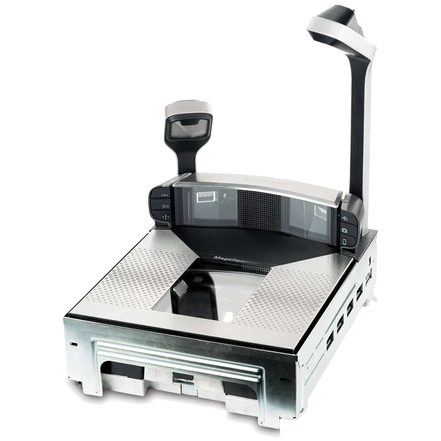 

The barcode reader of Datalogic Magellan 9800i is a high-speed in-counter scanner for maximum throughput at the checkout