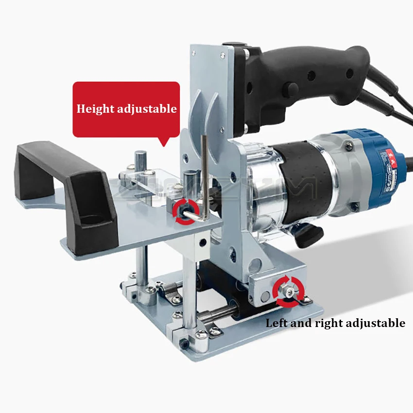 Mortising Jig 2 in 1 Slotting Bracket Invisible Fasteners Punch Locator Milling Cutter Positioning Frame for Trimming Machine