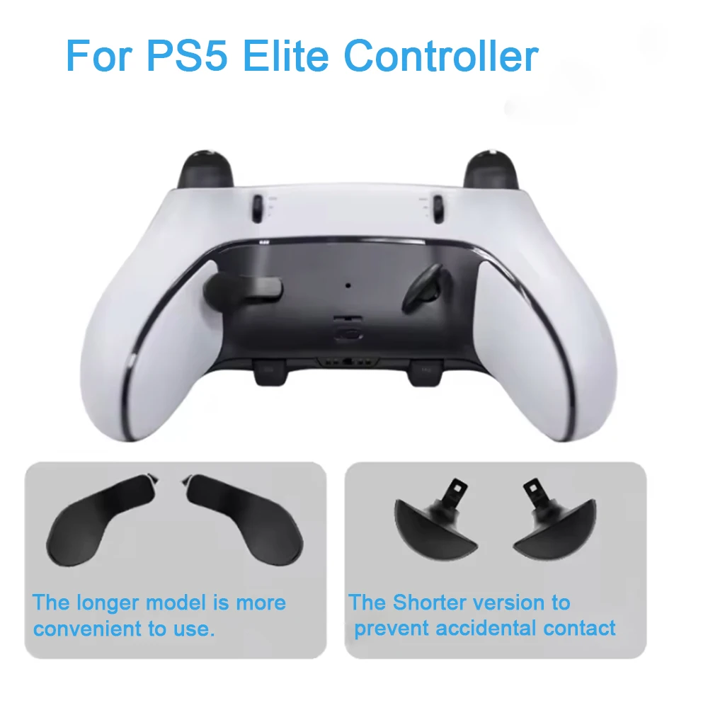 1Set Metal Back Paddles Replacement For PS5 Edge Elite Controller Interchangeable Trigger Buttons Gaming Accessories