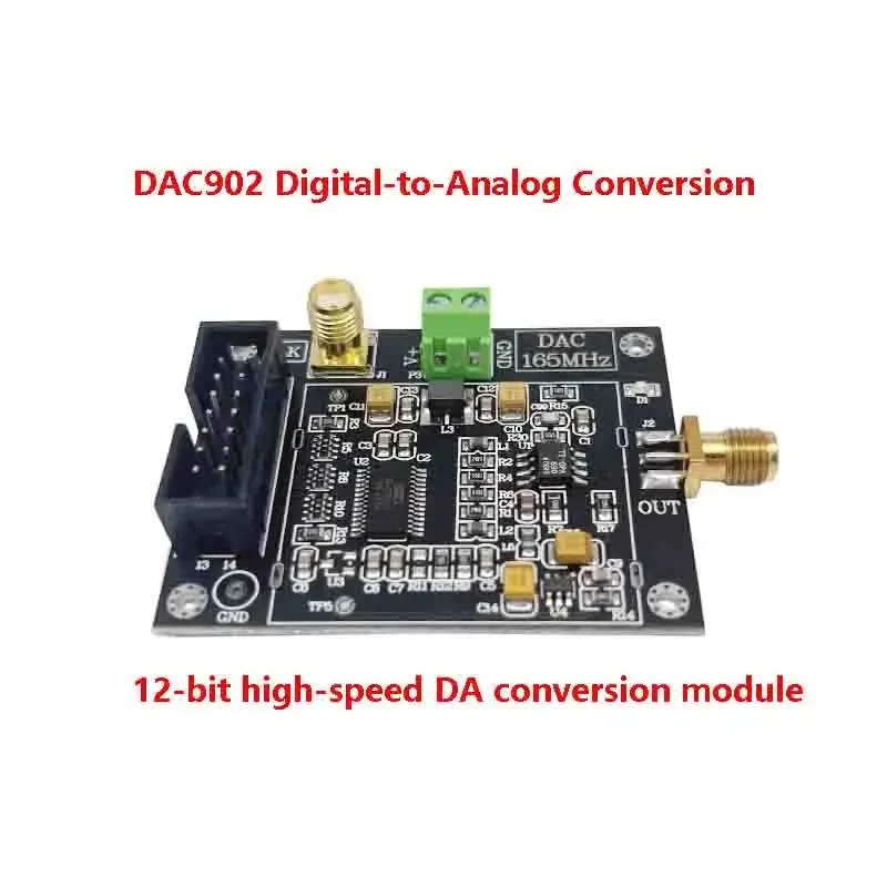 Высокоскоростной модуль ЦАП DAC902E, 12-битный параллельный интерфейс, частота дискретизации 165 MSPS, превосходные характеристики SFDR