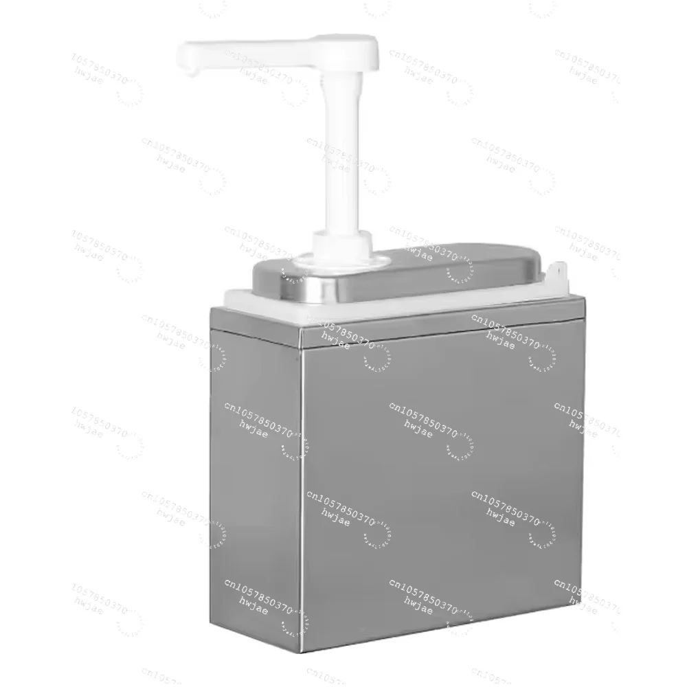 1L/2L Double Head Stainless Steel and PP Material Condiment Sauce Pump Dispenser Plastic Sauce Dispenser