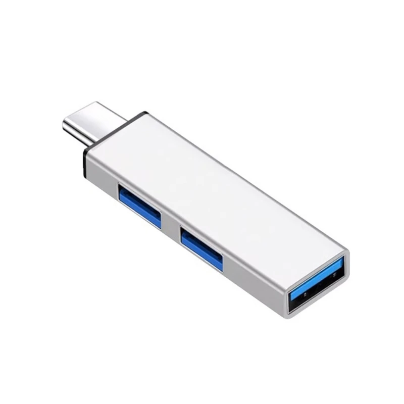 USB Expander Serbaguna Hub USB 3Port Mini USB Dongle USB3.0 + 2 USB2.0 Expander untuk Mouse, Keyboard, QXNF