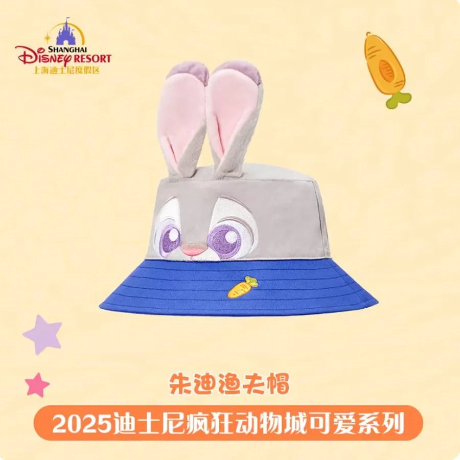 

Шанхай Disney 2025 Zootopia Симпатичная рыбацкая шляпа с солнцезащитным козырьком Джудит Ника