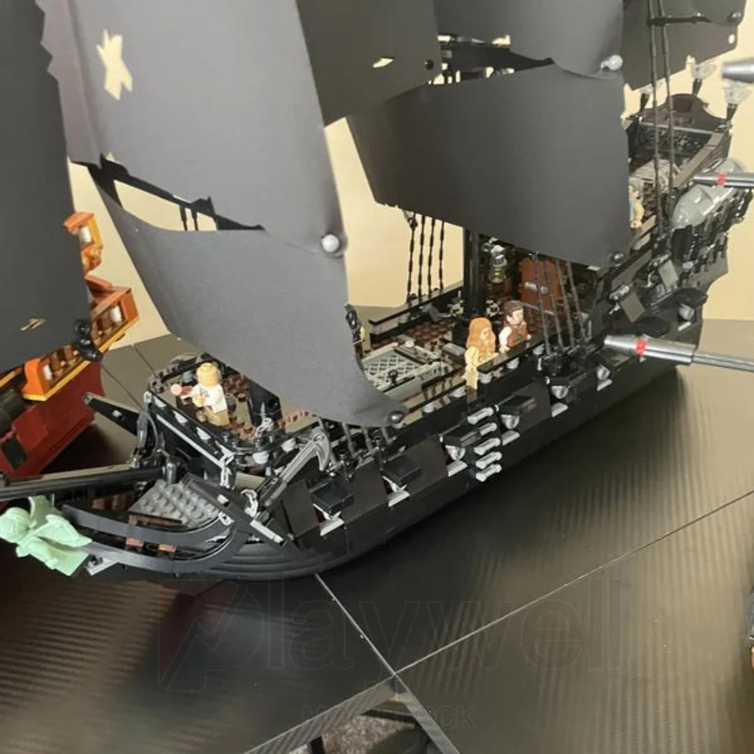 Haute 2862 pièces Disney Captain Jack Sparrow bateau Pirate briques de construction compatibles 10365 Pirates des caraïbes cadeau pour enfant garçon jouets