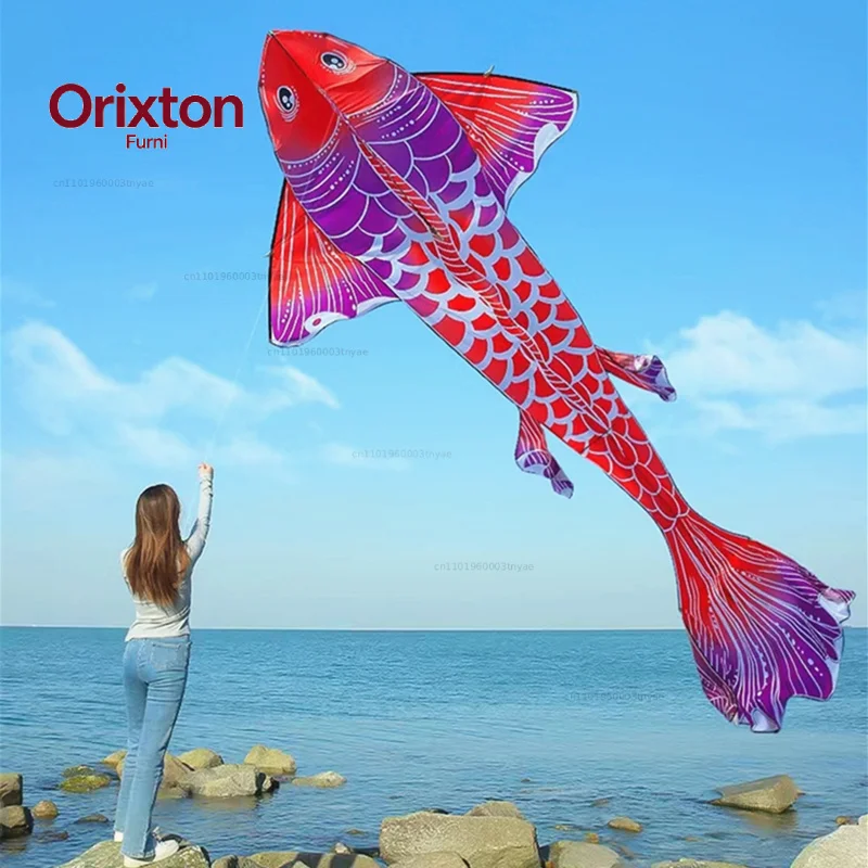 New fish kites giant kites for adults professional winds kites ripstop fabric Kite flying Outdoor toys koi fish Air bounce fun