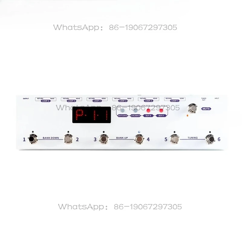 Pedal Controller Acoustic Guitar Tools Electric Bass Pedal Effects Sound Looper  Loop Switcher with 6 Loops