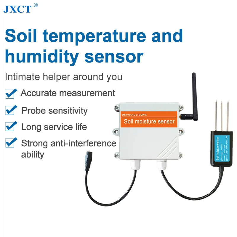 JXCT LORA Output Soil Humidity Temperature Meter Smart Soil Moisture Sensor Gms