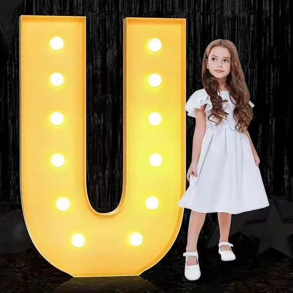 120Cm Lettervormige Led Licht Romantische Verrassing Voorstel Bekentenis Scène Decoratie Home Cocktail Party Verjaardagssfeer