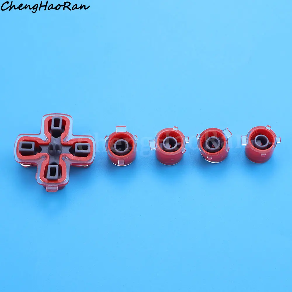 1 Set Plastic Jelly Buttons ABXY & D-pad Trigger Buttons For PS5 Game Controller Repair Replacement Accessories