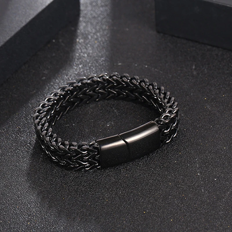 pulseira-masculina-de-aco-inoxidavel-com-corrente-cubana-de-12mm-preta-personalizada-com-nome-logotipo-gravado-lisa-para-identificacao-presente-joia