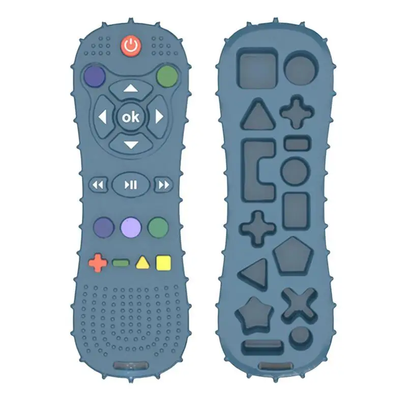 Remote Teether For Baby Teether Toys For Babies 6-12 Months Baby Teething Remote Teething Toys Silicone Soft-Textured Teether