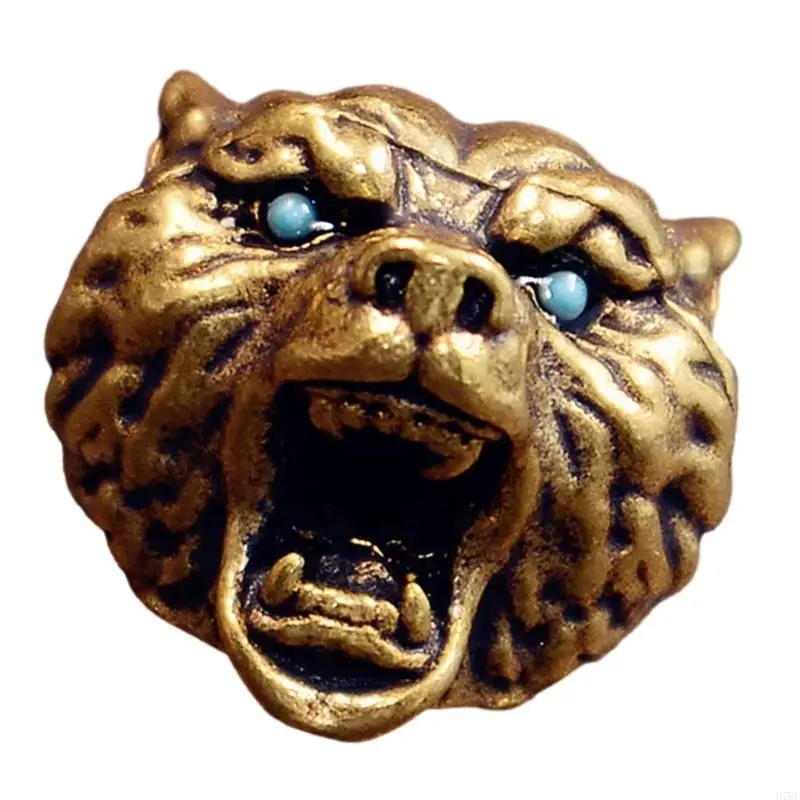 การออกแบบเสือดาวโลหะที่ไม่ซ้ำกันจี้หลุมขนาดใหญ่สำหรับกำไล DIY และสร้อยคอ H7EF