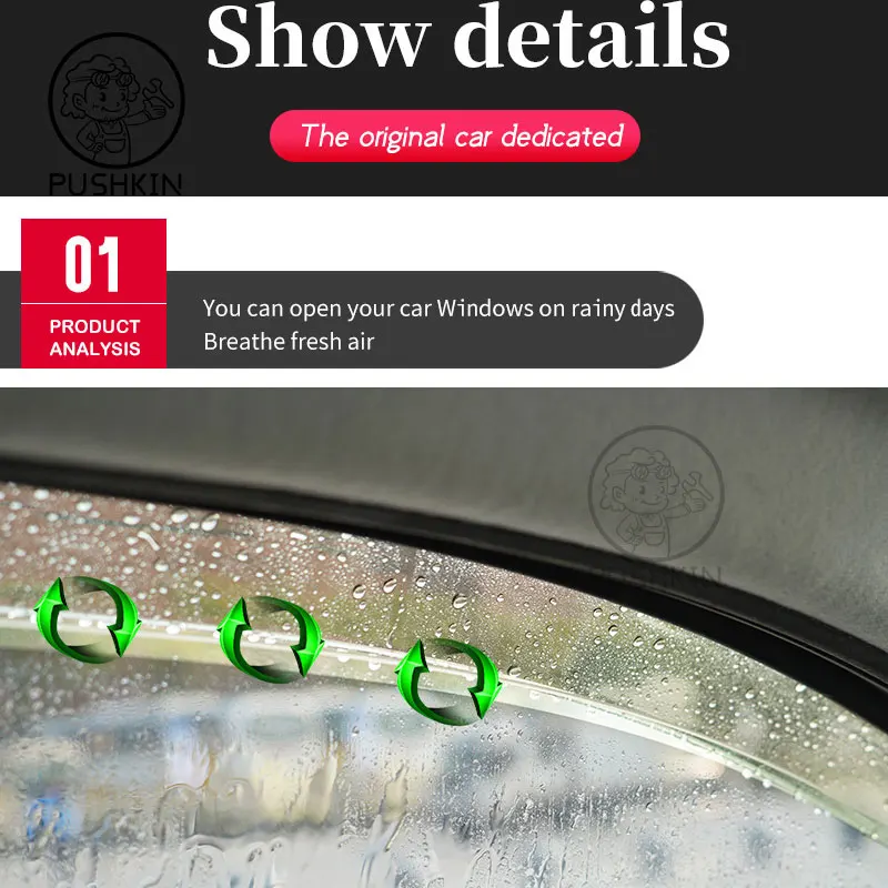 Rain Deflector For Volkswagen VW Golf 7 MK7 5G 2013 2014 2015 ~2019 Car Window Visor Cover Guards Antirain WindabweiserChuvento