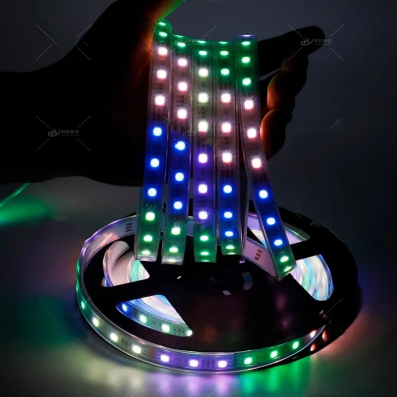 DC12V Addressable SK6812 RGBW RGBWW 1 IC Drive 3LED Strip SMD5050 4 IN 1 60LED/m LED Pixel Tape serupa WS2812B 5M