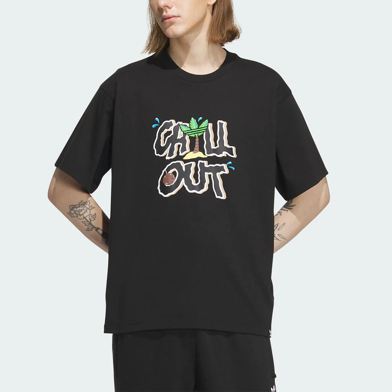 

Adidas genuine Trefoil New Men's Breathable Sports Short-Sleeve T-Shirt IP1765