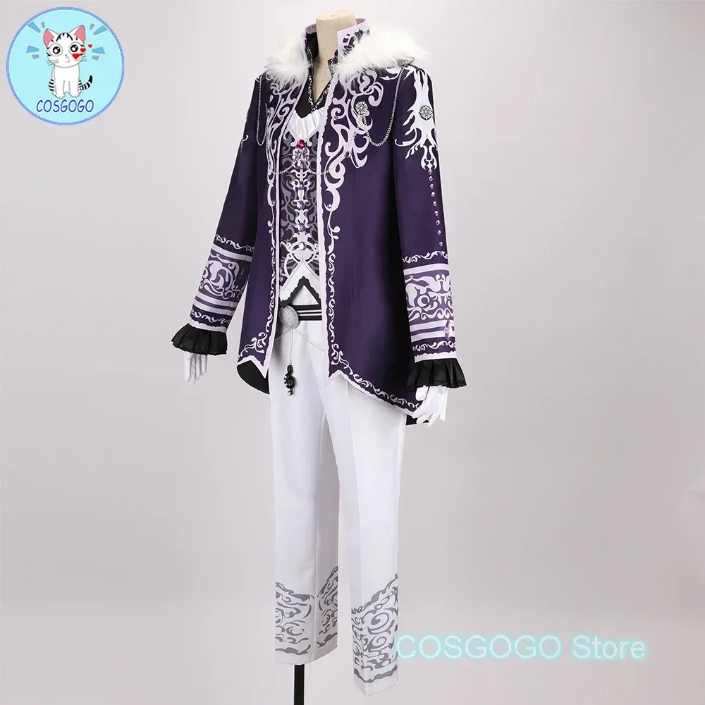 COSGOGO [Customized] IDOLiSH7 TRIGGER Yaotome Gaku Cosplay Costume Halloween Outfits Women Men Black White Duel Costume