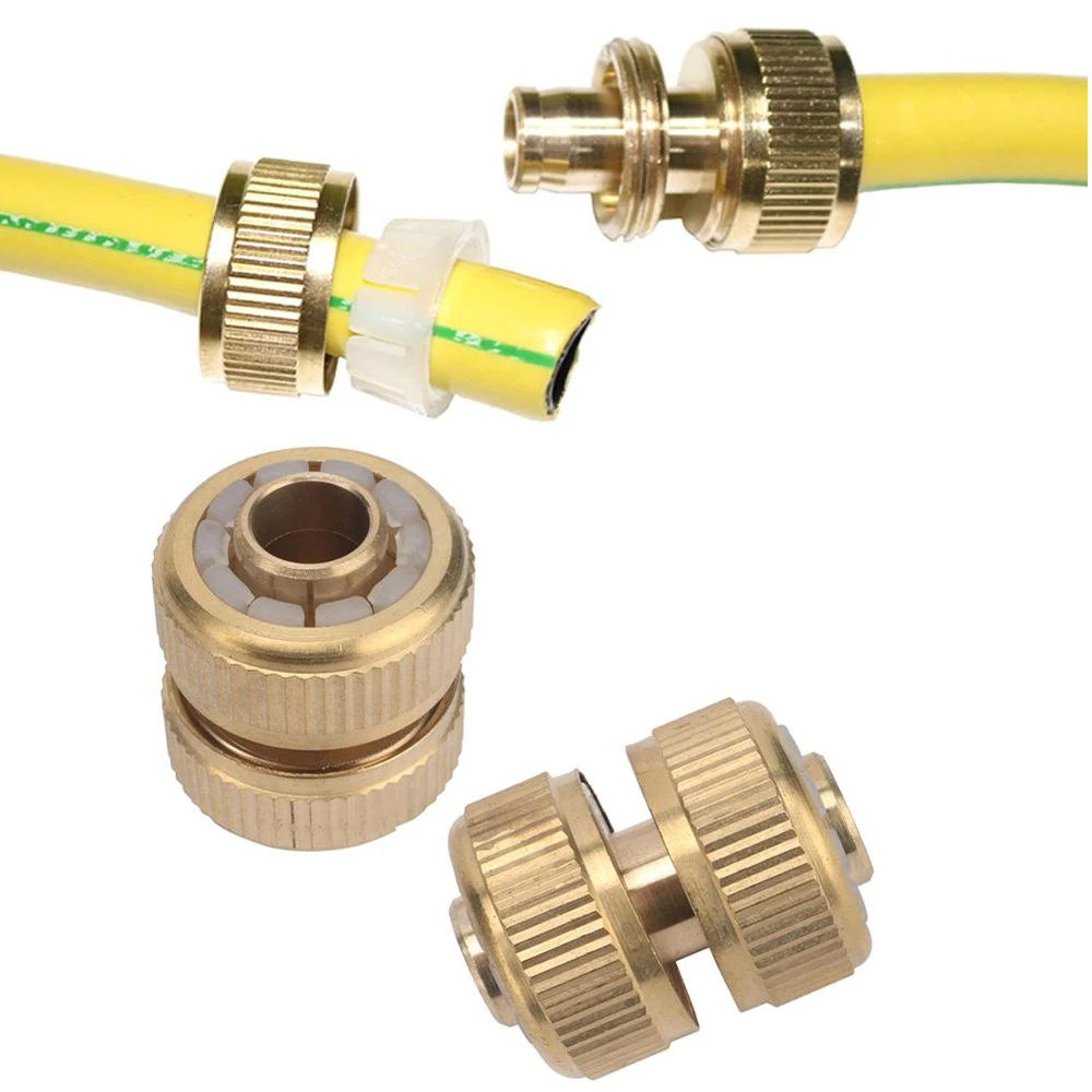 

1/2" Garden Brass Hose Connector Watering Water Hose Pipe Tap Adaptor Fitting For Garden Tube Repair Irrigation Fittings Adapter