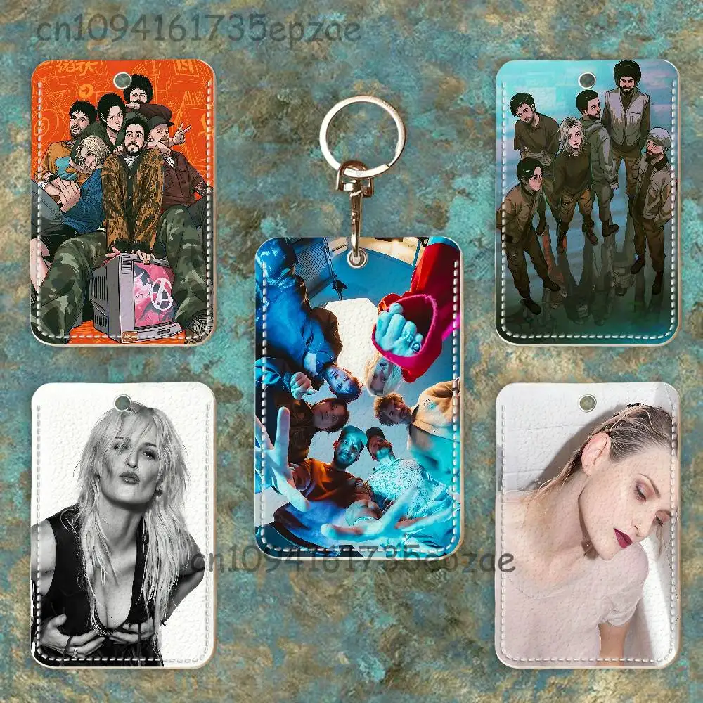 

L-Linkin P-Park Premium PU Leather Card Holder Card Case with Metal Carabiner,Customizable Design for Daily Use