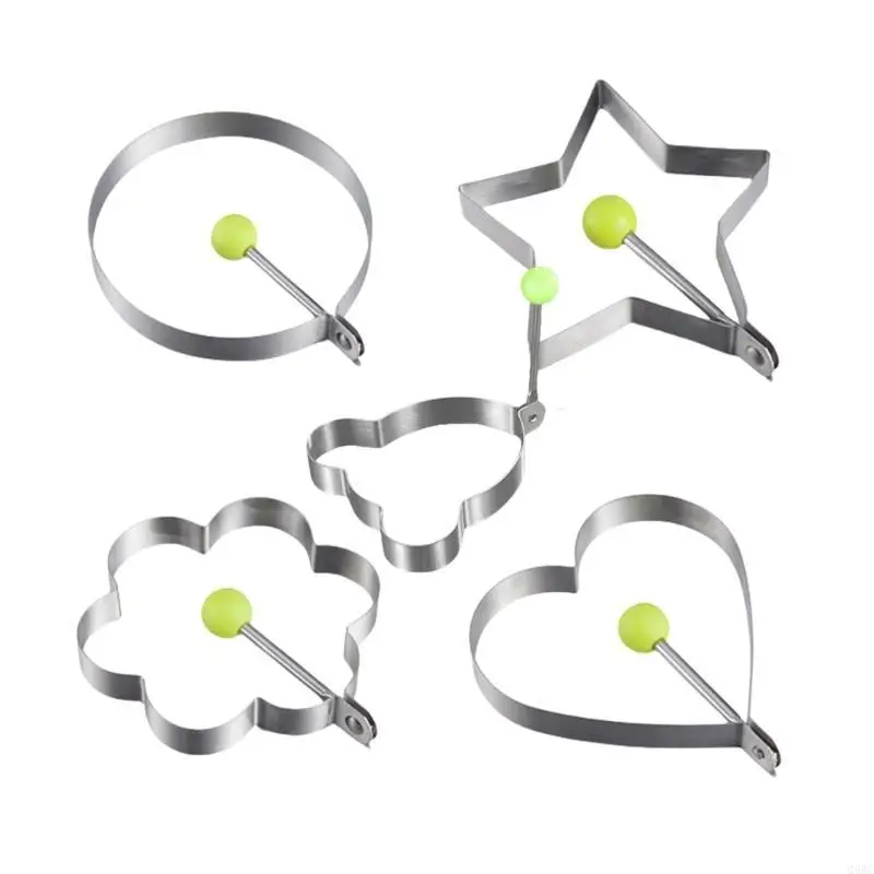 5pcs Convenient Eggs Molds Rings For Pancakes And Eggs In Unique Fun Q5WC