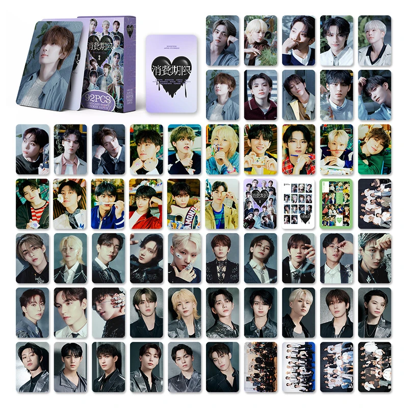 60+32Pcs/Set Kpop  New Album Photo Card Consumption Period Fan Collection Card JOSHUA S.COUPS LOMO Card