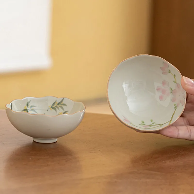 كوب صيني من السيراميك المطلي يدويًا ، كوب شاي من البولي يوريثان للاستخدام المنزلي ، تذكار زوج من الأكواب للرجال والنساء