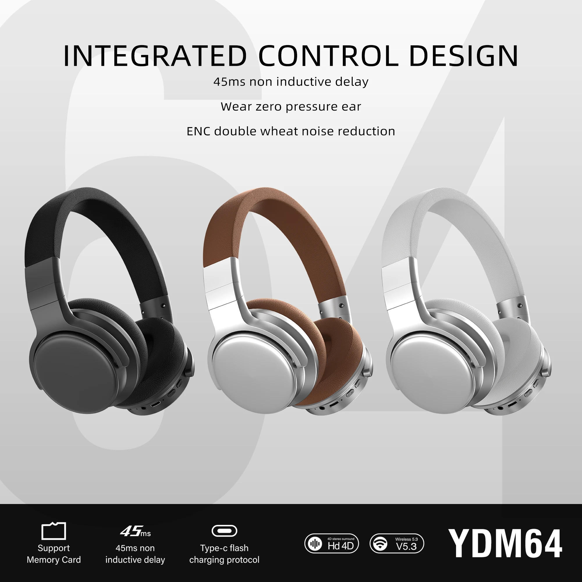 Pro Wireless Bluetooth Headphones Noise Cancelling Ear buds With Mic Over Ear Sports Gaming Headset for Any Phone Xiaomi