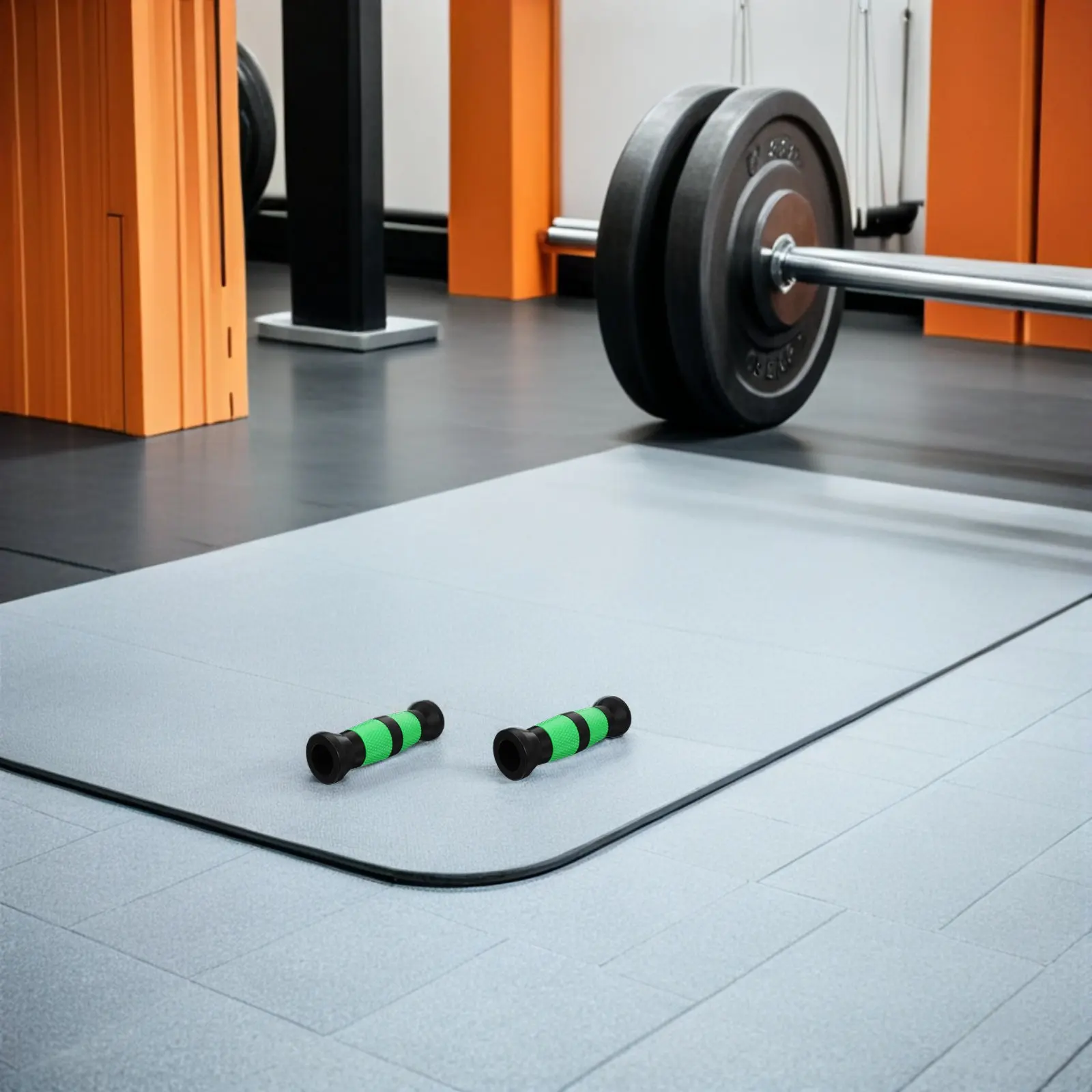 2Pcs Dumbbell Handle Protectors Non-Slip PVC Barbell Grips Secure Locking Strength Training Replacement Covers Fitness Equipment