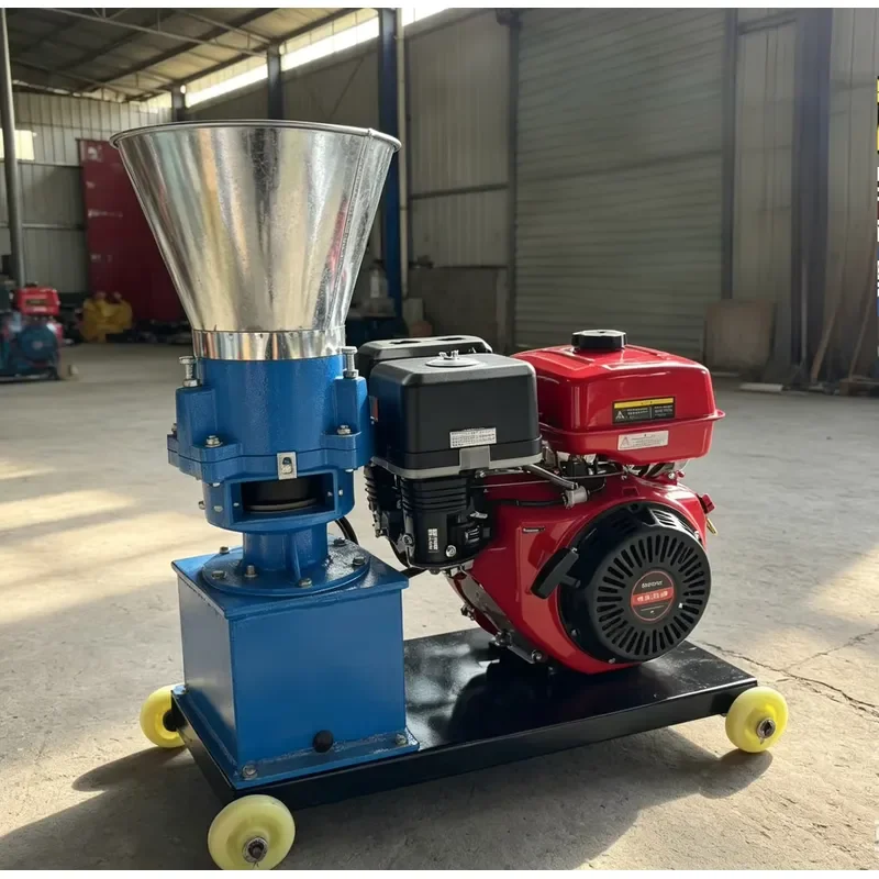 Factory direct sales 500-1000 kg/h feed pellet machine, diesel/electric optional, suitable for chicken, pig, cattle and sheep