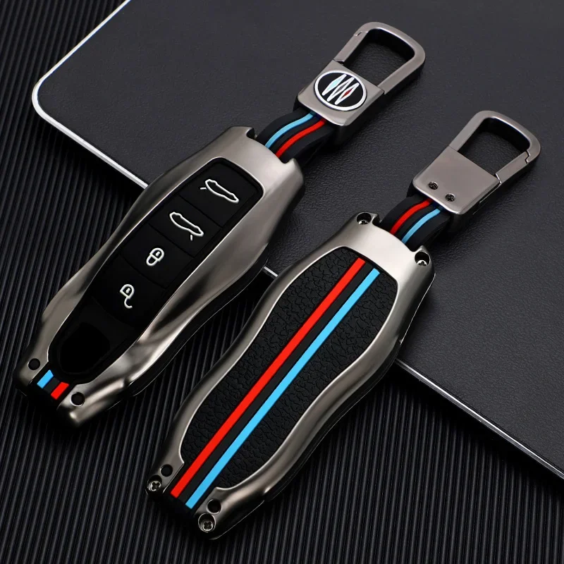 Funda de aleación de Zinc para llave de coche, accesorio para Porsche Cayenne 958, 911, lepin 996, macan panamera 997, 944, 924, 987, 987, gt3 cayman 987