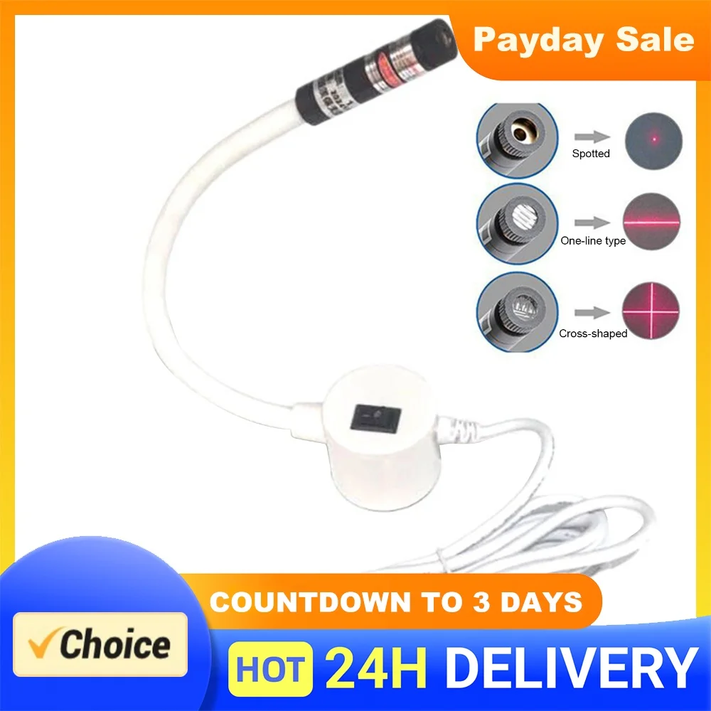 Magnetic Positioning Quilting Light with Adjustable Dot/Straight Line/Crosshair Light Hands-Free Precision for Precise Stitching