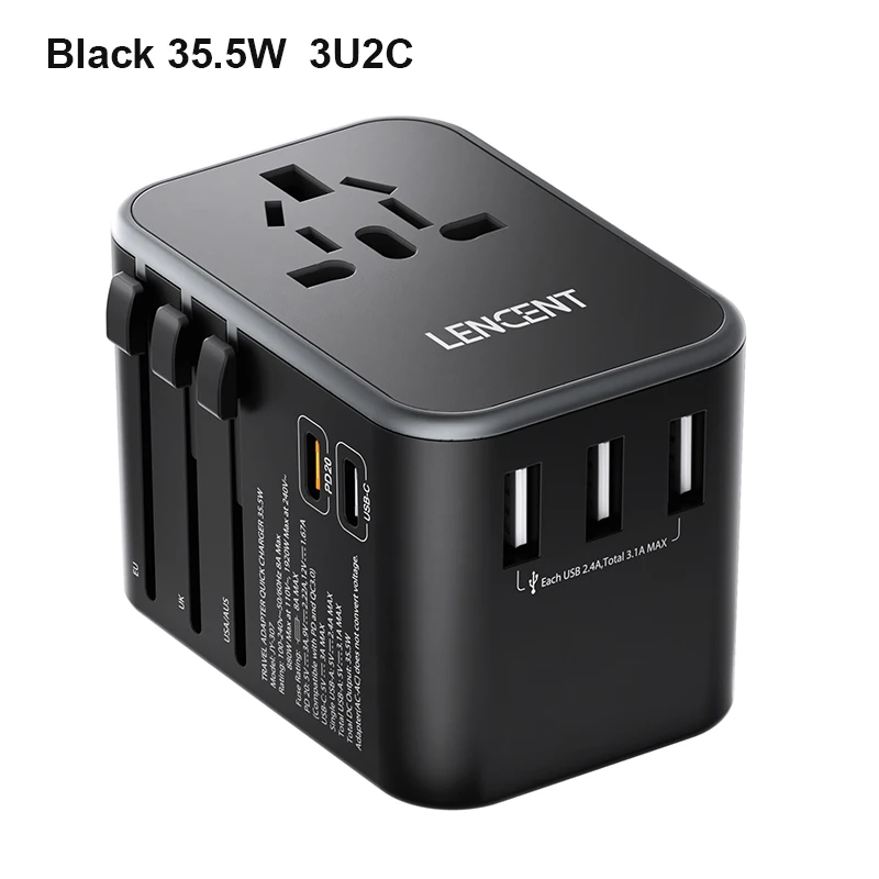 Balck 35.5W 3U2C