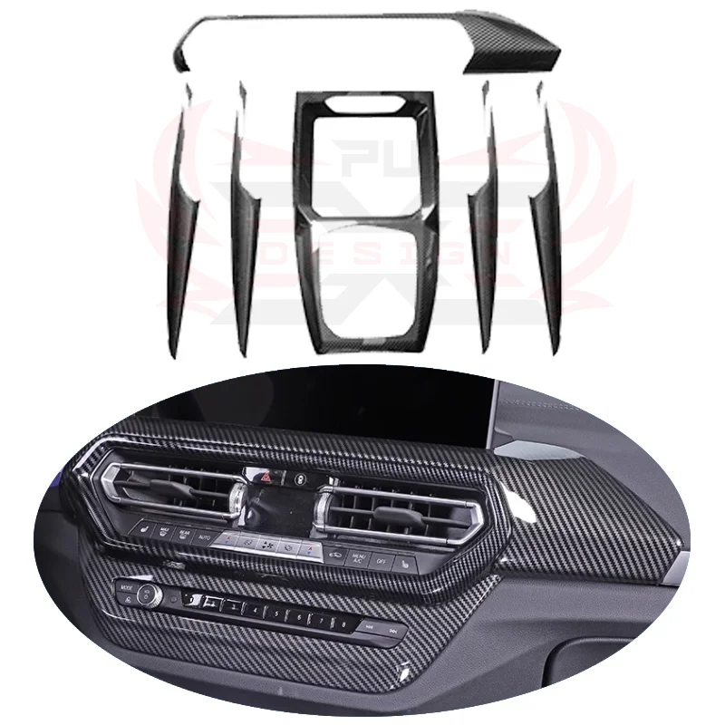 

6PCS Dry Carbon Fiber Interior Trims Dashboard Cover Center Console Panel Interior Kits for B MW X3M F97 X4M F98 Body Kit