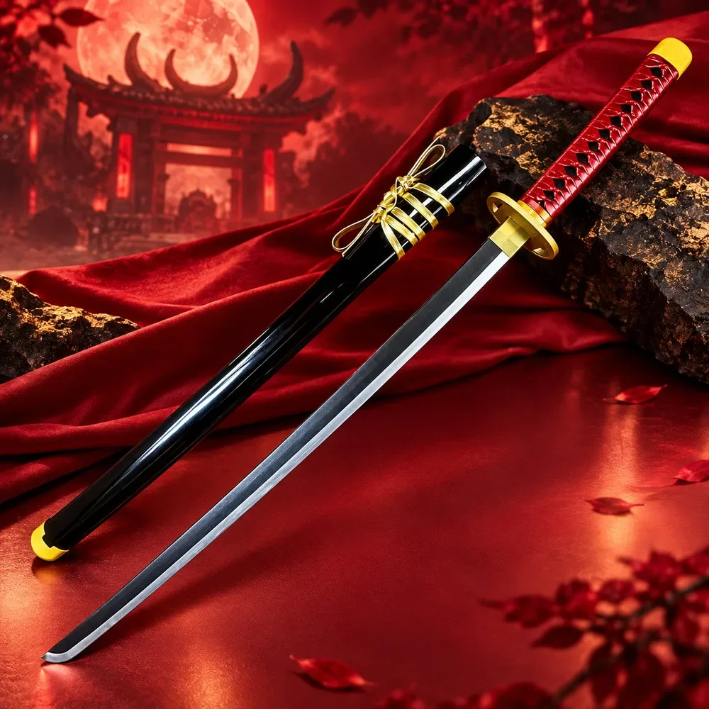 40in Okkotsu Yuta Katana Jujutsu Kaisen Anime Cosplay Prop Wooden Ninja Knife Sabre Real Size Japanese Katana Samurai Sword Toy