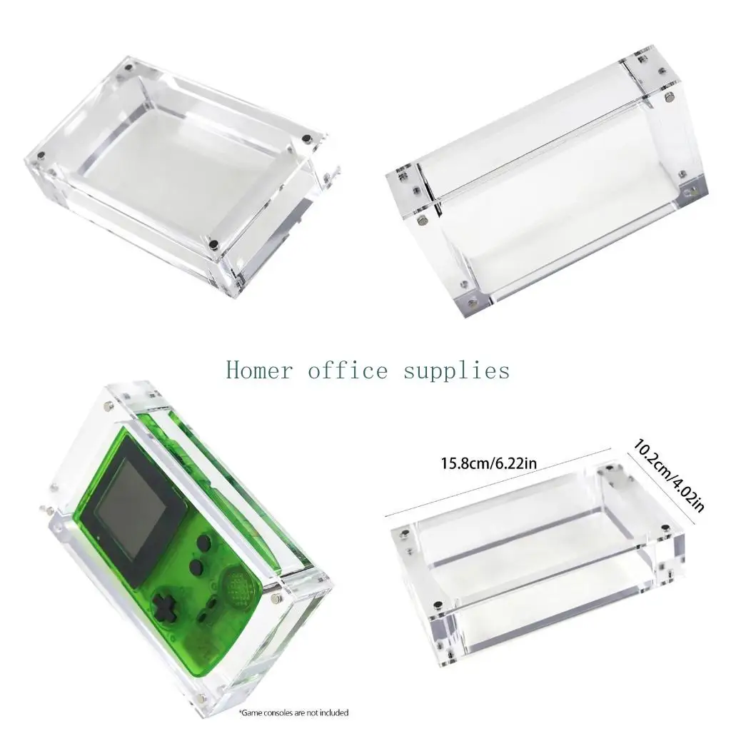 k43b-gbc-ディスプレイ透明ケース収納ボックスゲームパッド保護アクリルシェル