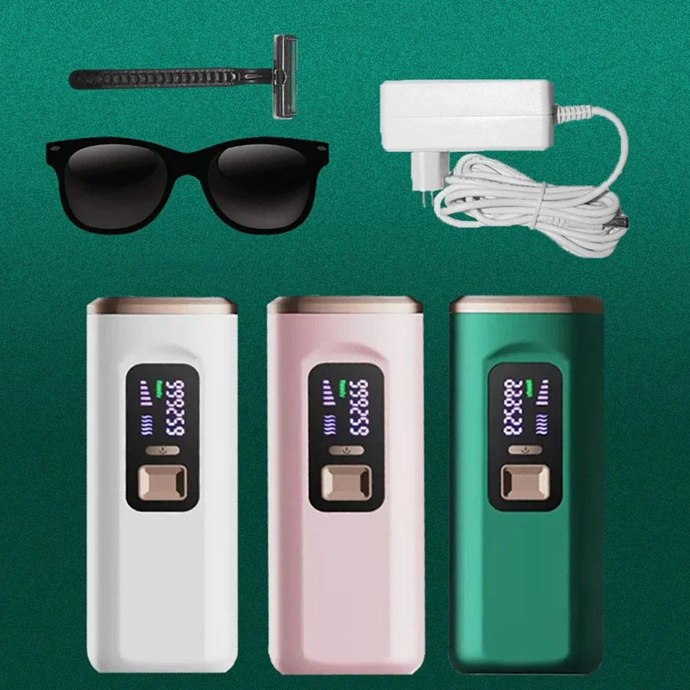 Laser Epilator for Men and Women, Cold Laser Hair Remover Safe At-Home Epilator for Facial Armpits Arms Bikini Line Legs