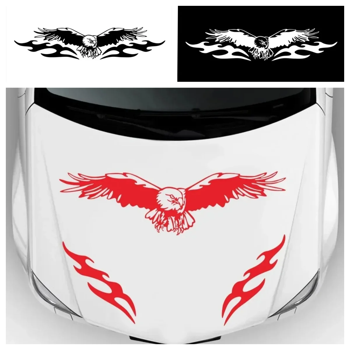 

Car Vinyl Decal The Eagle Fire Totems Sticker Waterproof Removable for Car Motorcycle Laptop Auto Body Decoration