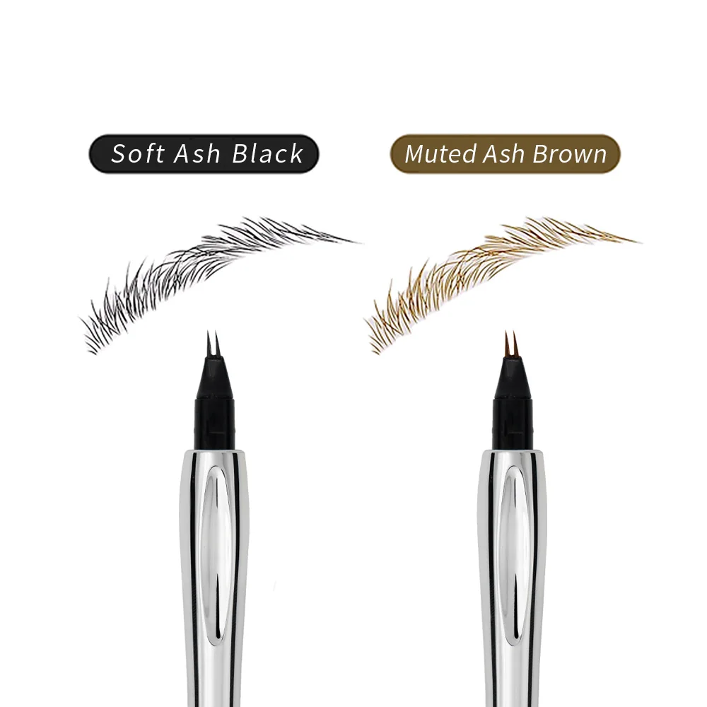 ワイルド眉毛根付防水防汗長期的な色の除去なし非常に細かい二股エルボーウォーターアイブロウペンシル