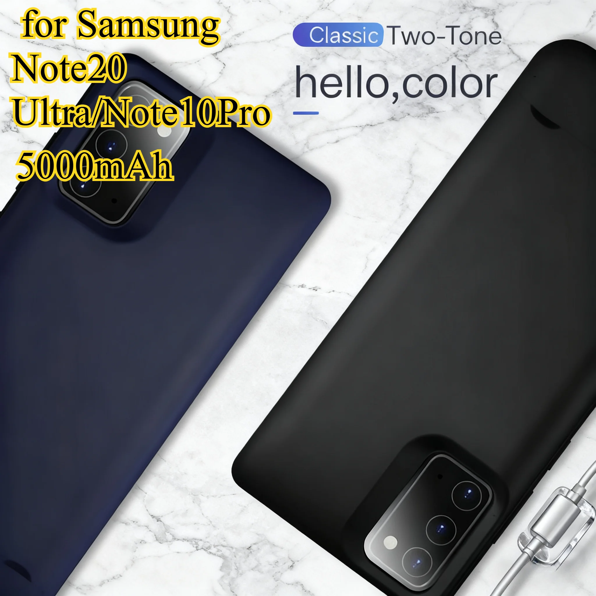 

Ультратонкий чехол-аккумулятор емкостью 5000 мАч для Samsung Note20 Ultra/Note10Pro, портативный аккумулятор с беспроводной быстрой зарядкой