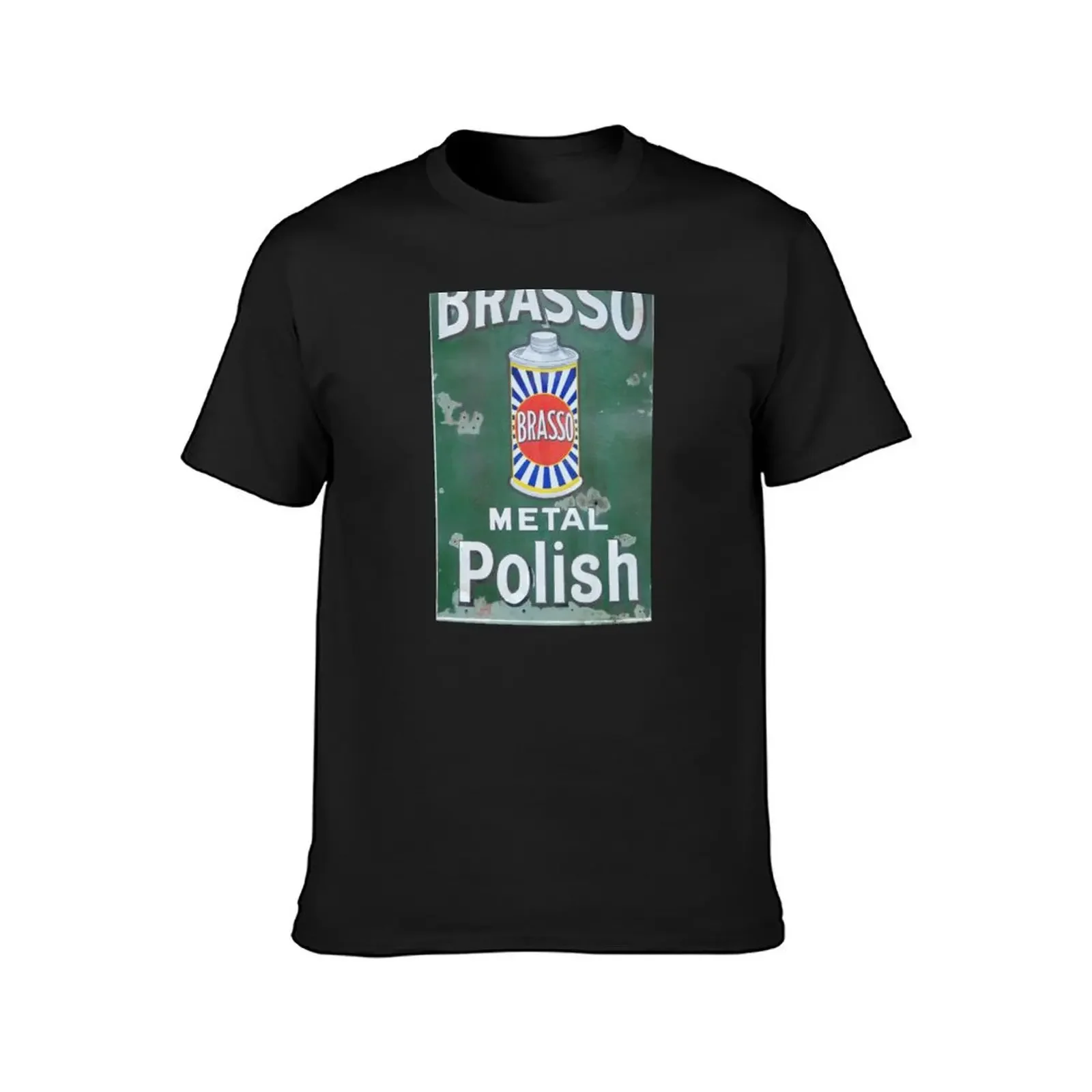 Brasso Metal Polish old signage T-Shirt graphics customs design your own oversized tee shirts for men