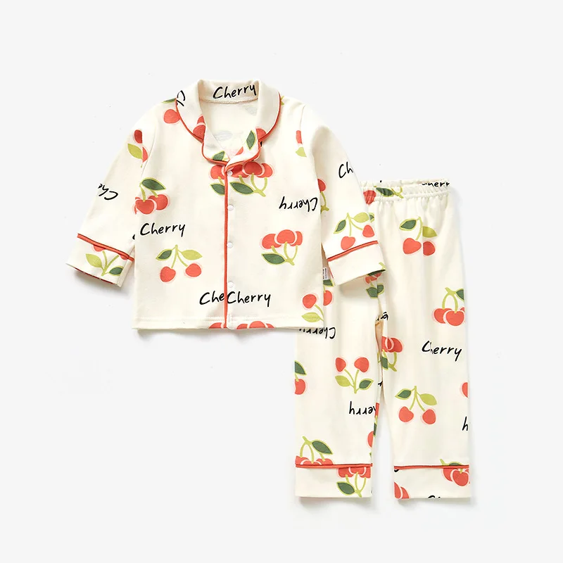 الأولاد الفتيات منامة الأطفال الدعاوى ملابس الطفل Homewear وتتسابق قميص بلايز + السراويل 2PC