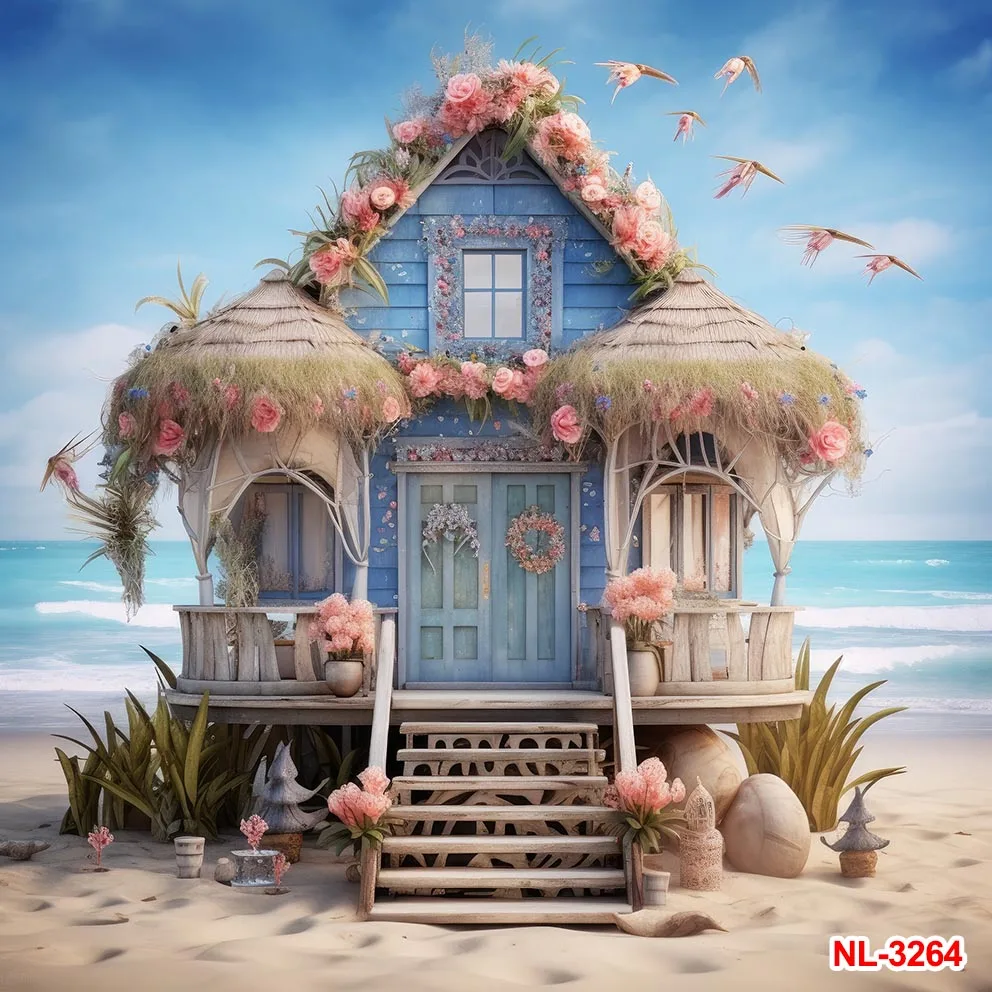 Фон для фотосъемки с изображением морского берега, океана, природного песка, путешествий, семейного портрета, отдыха