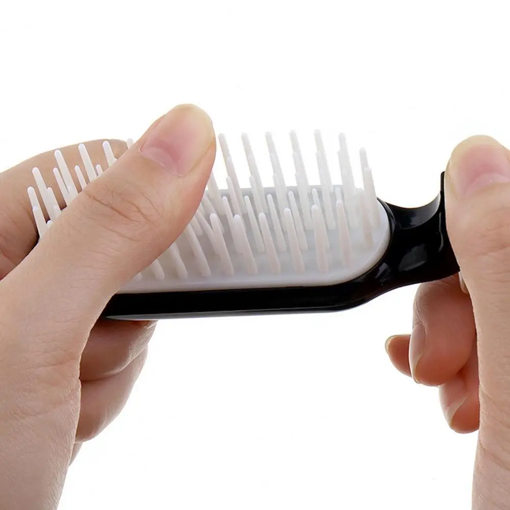 Foldable Comb Portable Ladies Comb Soft Bristle Brush Head Anti-Static Fine Teeth Massage Hair Beauty Tools Travel Combs