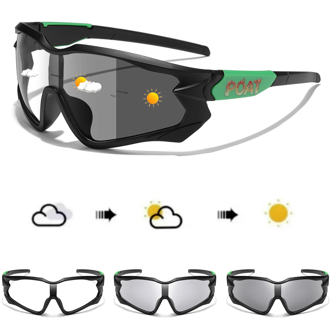 AliExpress LOISRUBY Fashion Brand Photochromic Sunglasses Men Women Outdoor Cycling Riding Travel Driving Camping Goggles Camouflage Eyeweare