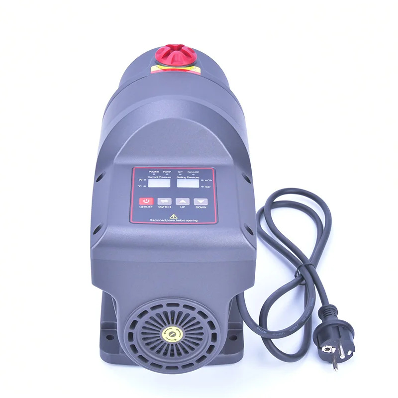1HP محرك المغناطيس الدائم محرك الفولاذ المقاوم للصدأ متعدد المراحل نظام مضخة معززة للمياه بالطرد المركزي مع مستشعر الضغط والتدفق