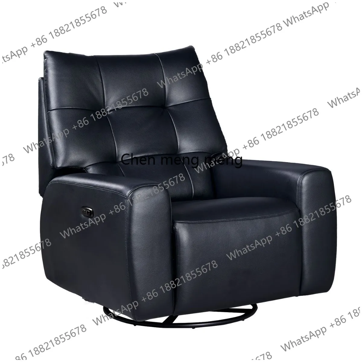 

New sofa single leisure chair ecological leather electric multi-functional rotating recliner