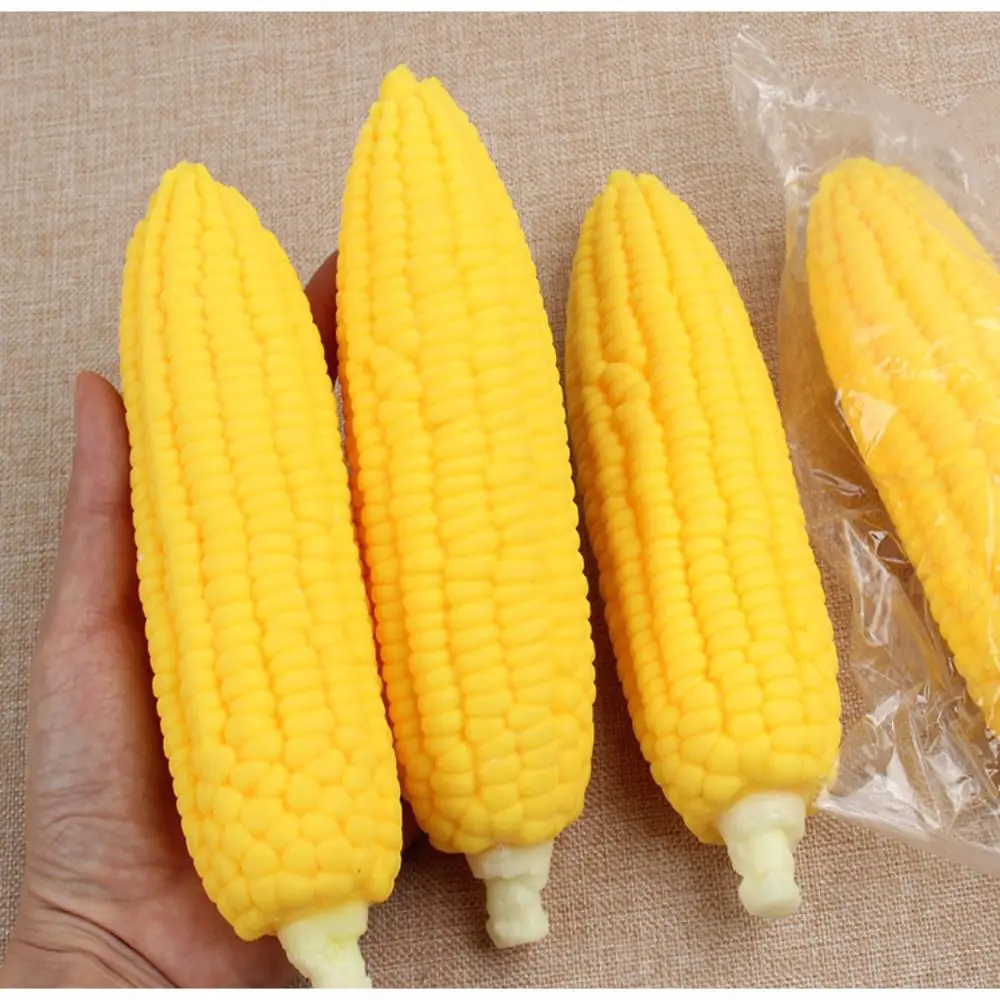 Novelty Simulation Corn Fidget Simulation Corn Slow Rising Soft Vent Corn Toy Mini Rubber Simulation Corn Pinch Toys Kids Gift